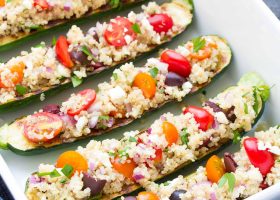 طريقة عمل تاكو الكوسة المشوية بحشوة التونة والنعناع