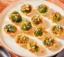 طريقة عمل ميني تارت الكوسة المشوية بالزعتر