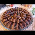 طريقة عمل كباب باذنجان باللبنة والفستق الحلبي