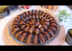 طريقة عمل كباب باذنجان باللبنة والفستق الحلبي