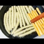 طريقة عمل اصابع بطاطس مهروسة محشية ملبن وجوز هند