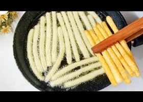 طريقة عمل اصابع بطاطس مهروسة محشية ملبن وجوز هند