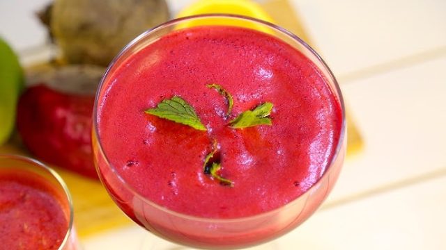 طريقة عمل مثلجات البنجر مع عصير الليمون الفوار