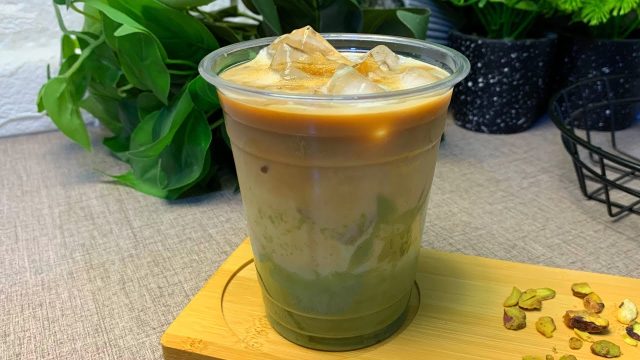 طريقة عمل آيس بستاشيو لاتيه