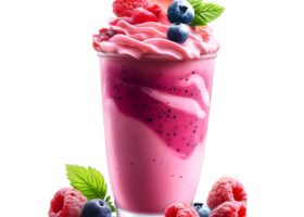 طريقة عمل مشروب الزبادى بالتوت الأزرق والريحان