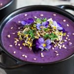 طريقة عمل شوربة البطاطا الارجوانية بجوز الهند