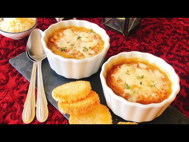 طريقة عمل شوربة البصل الأصلية