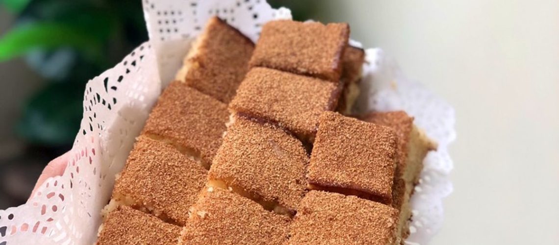 طريقة عمل كيكة الرمل بالسميد المحمص