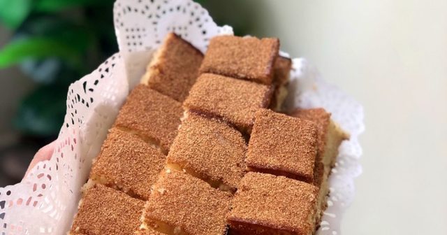 طريقة عمل كيكة الرمل بالسميد المحمص