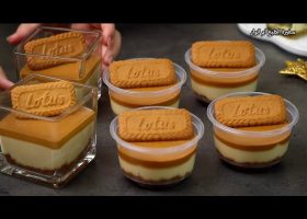 طريقة عمل حلى كاسات اللوتس الباردة