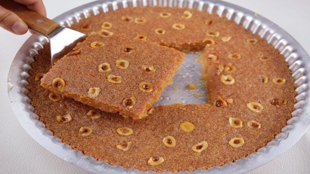 طريقة عمل البسبوسة الحجازي