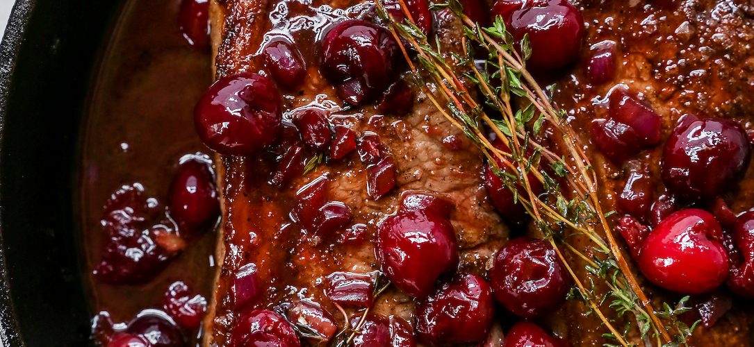 طريقة عمل اللحمة بالكرز