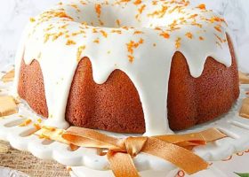 طريقة عمل كيك البرتقال بالسكر البودر