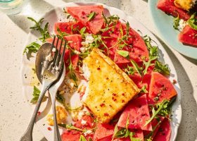 طريقة عمل تارت البطيخ والجبنة الفيتا بعجينة الجلاش