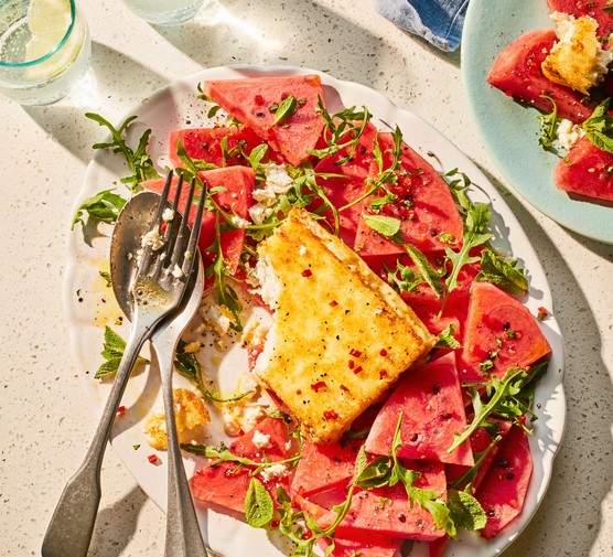 طريقة عمل تارت البطيخ والجبنة الفيتا بعجينة الجلاش