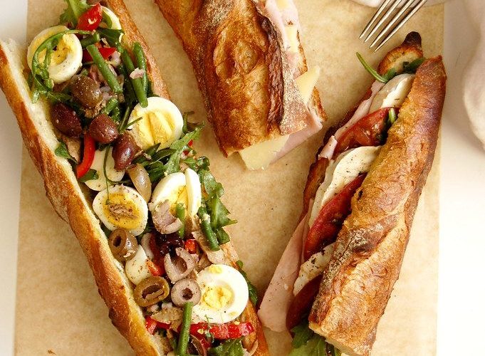 طريقة عمل ساندويتش البيغل سلطة النيسواز