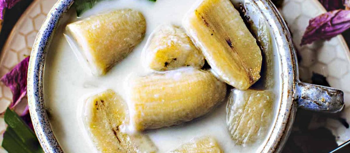 طريقة عمل كاسات جوز الهند المملح بالموز المشوى والكمون