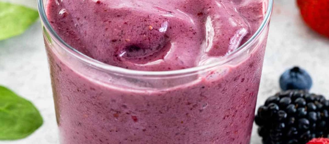 طريقة عمل عصير سبانخ وكرز مثلج بالفانيليا الطازجة