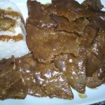 طريقة عمل لحمة بالصوص البني مع الأرز الأبيض