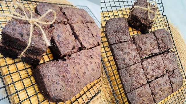 طريقة عمل براونيز بالشوفان وحليب الصويا