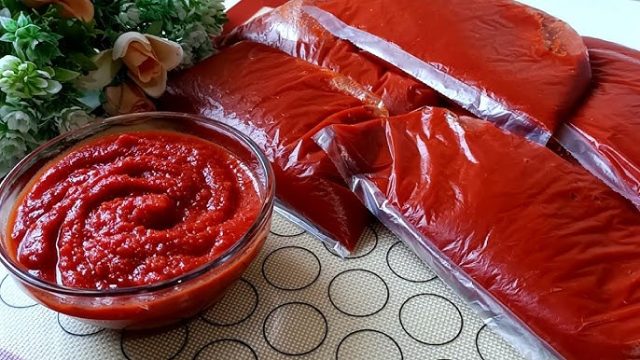 طريقة عمل صلصة الطماطم للتخزين