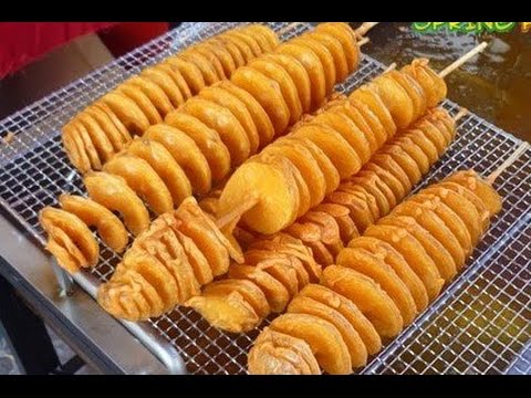 طريقة عمل عيدان البطاطس الحلزونية