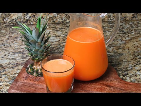 طريقة عمل عصير الجزر والأناناس بالفلفل الحار