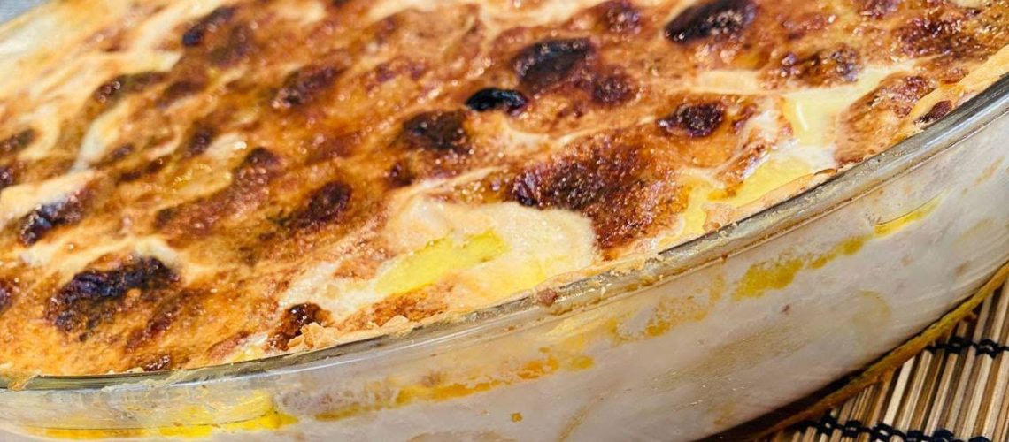 طريقة عمل طاجن بطاطا بالقرفة والجبنة الريكوتا