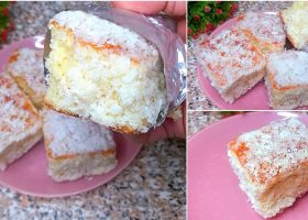 طريقة عمل كيكة جوز الهند والمانجو