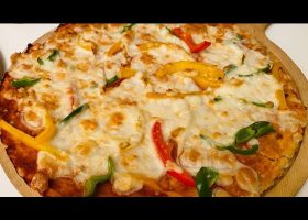 طريقة عمل بيتزا التين والجبنة الزرقاء بعجينة الشوفان