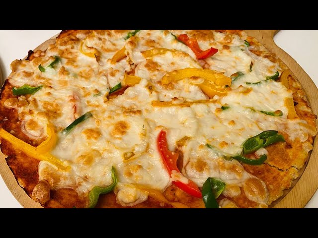 طريقة عمل بيتزا التين والجبنة الزرقاء بعجينة الشوفان