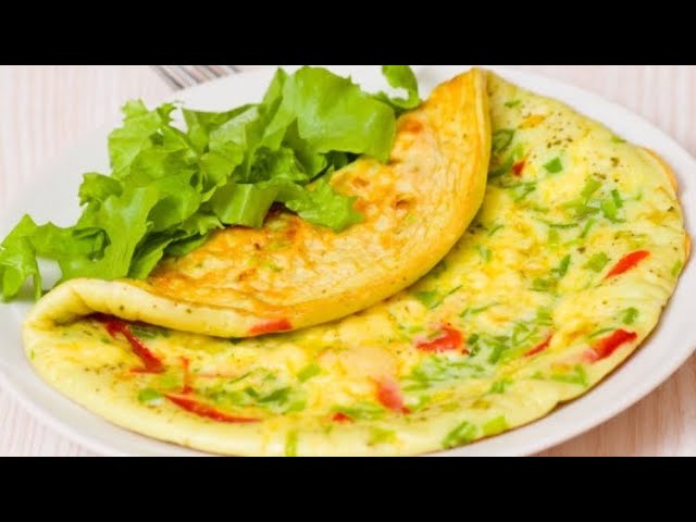 طريقة عمل اومليت البيض بالسودانى المهروس والفلفل الالوان