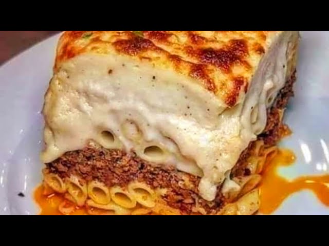 طريقة عمل مكرونة بالبشاميل والخضار