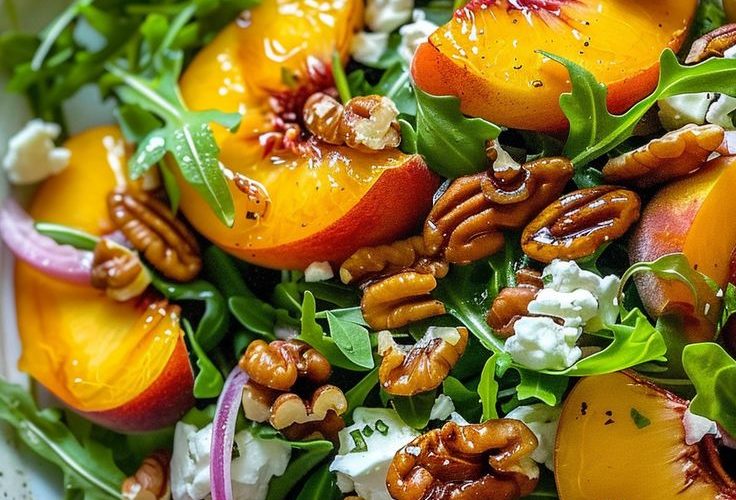 طريقة عمل سلطة برتقال مشوى بالقرنفل والجرجير