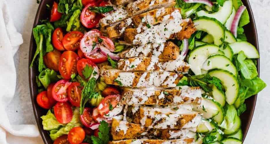 طريقة عمل شاورما الخضار بصوص الطحينة الباردة