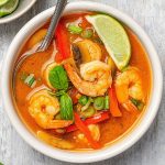 طريقة عمل شوربة الروبيان بالزنجبيل