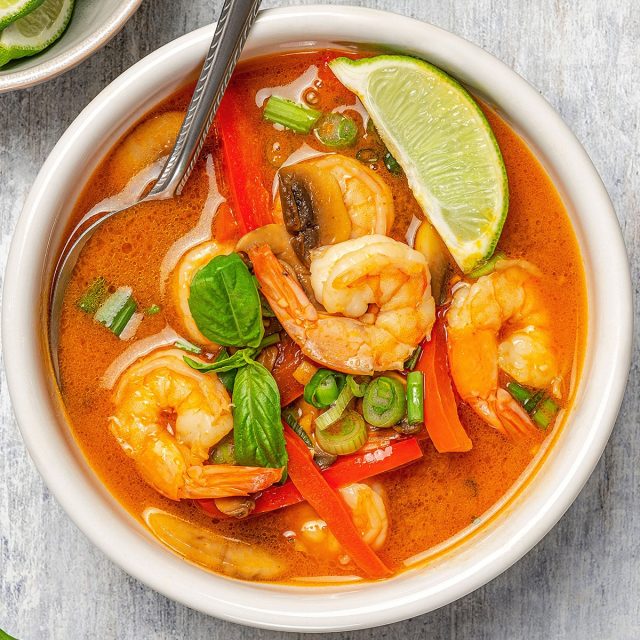 طريقة عمل شوربة الروبيان بالزنجبيل