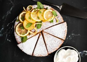 طريقة عمل كيك الريكوتا بالليمون