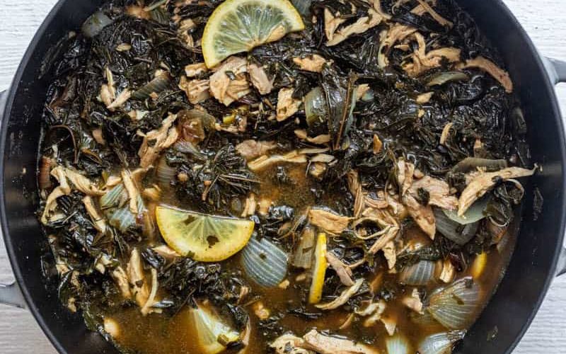 طريقة عمل ملوخية بالكستناء بصوص الرمان