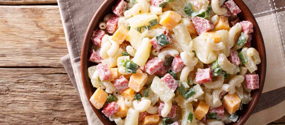 طريقة عمل مكرونة باردة بصوص الزبادي بالنعناع والخيار