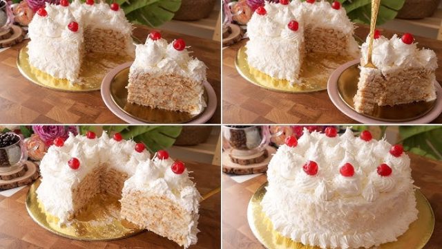 طريقة عمل كيكة جوز الهند البرازيلية