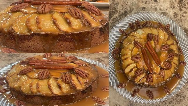 طريقة عمل باناكوتا التفاح بالقرفة وصوص الكراميل المملح