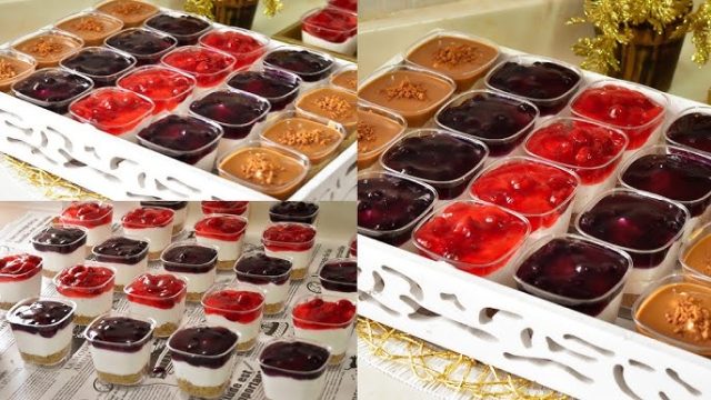 طريقة عمل كاسات تشيز كيك بكريمة الجبنة