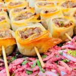 طريقة عمل رولات اللحم بخبز الصاج