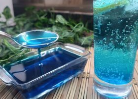 طريقة عمل العصير الازرق