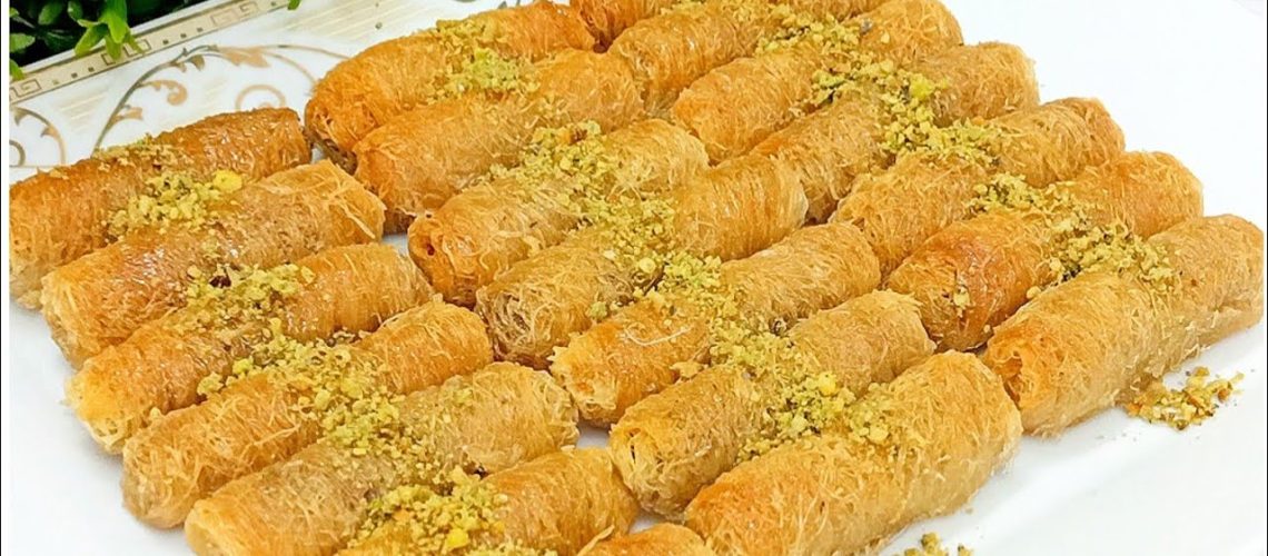 طريقة عمل أصابع الكنافة بالمكسرات