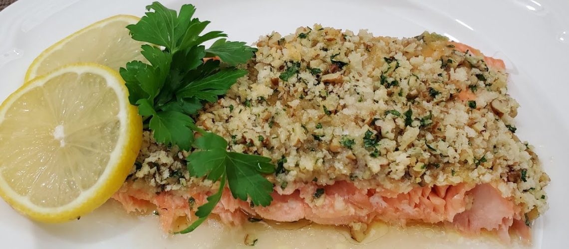 طريقة عمل سمك السلمون بالعسل والليمون