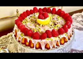 طريقة عمل كيكة الليمون بحبات التوت