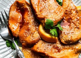 طريقة عمل دجاج مشوى بالبرتقال والزنجبيل