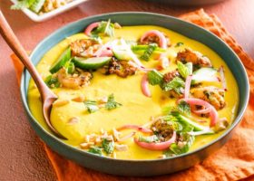 طريقة عمل شوربة ذرة باردة بحليب جوز الهند